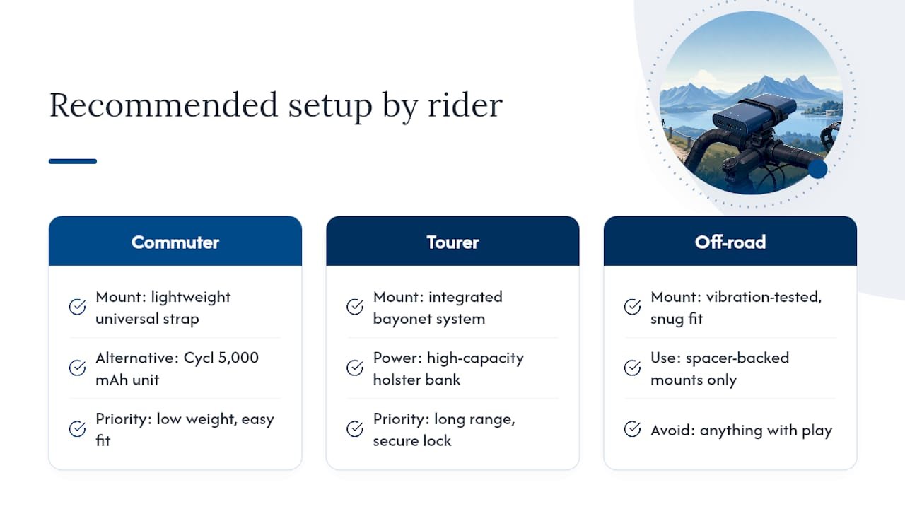 What's the Right Setup for Your Riding Style? — overview diagram