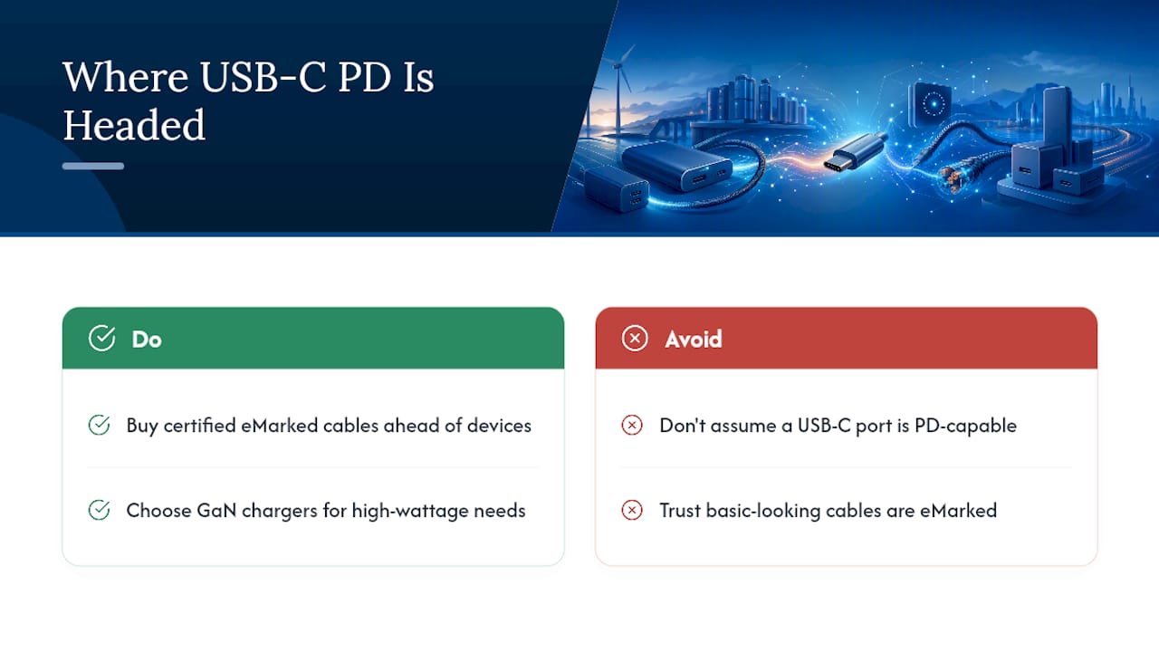 Where USB-C PD Is Headed Next — overview diagram