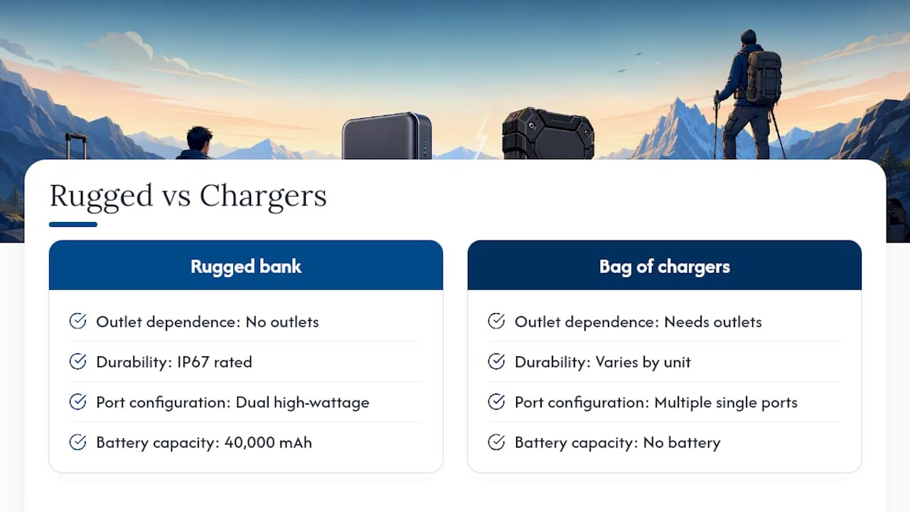 Why Rugged Power Banks Change the Equation for Mobile Workers — overview diagram