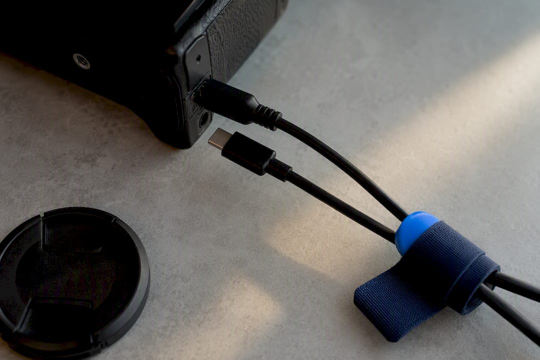 Separate camera data and charging ports
