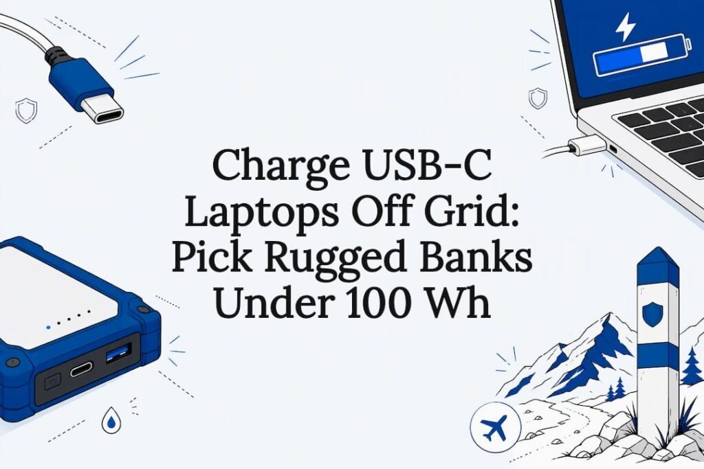Rugged USB-C laptop charging title card