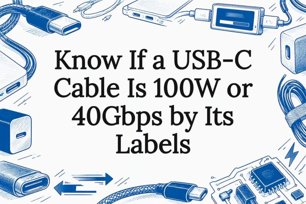 USB-C cable labels title card illustration