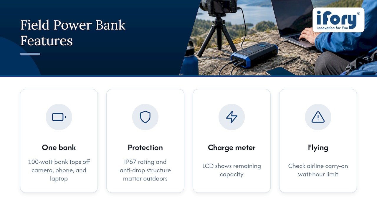 Expert perspective: field power planning and why rugged PD banks matter — overview diagram